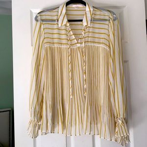 Lauren Conrad Ruffle Sleeve Blouse